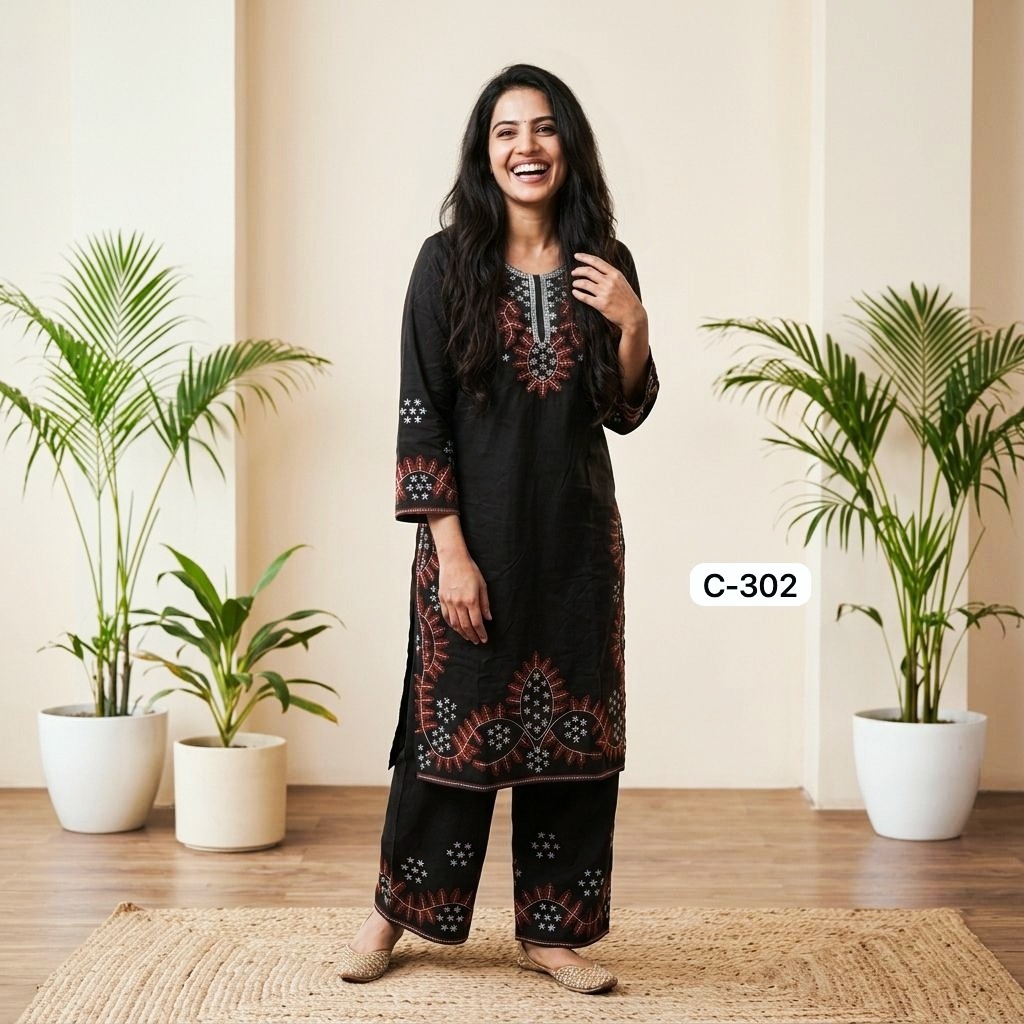 Arong Cotton Premium Embroidery Two-Piece_img_1