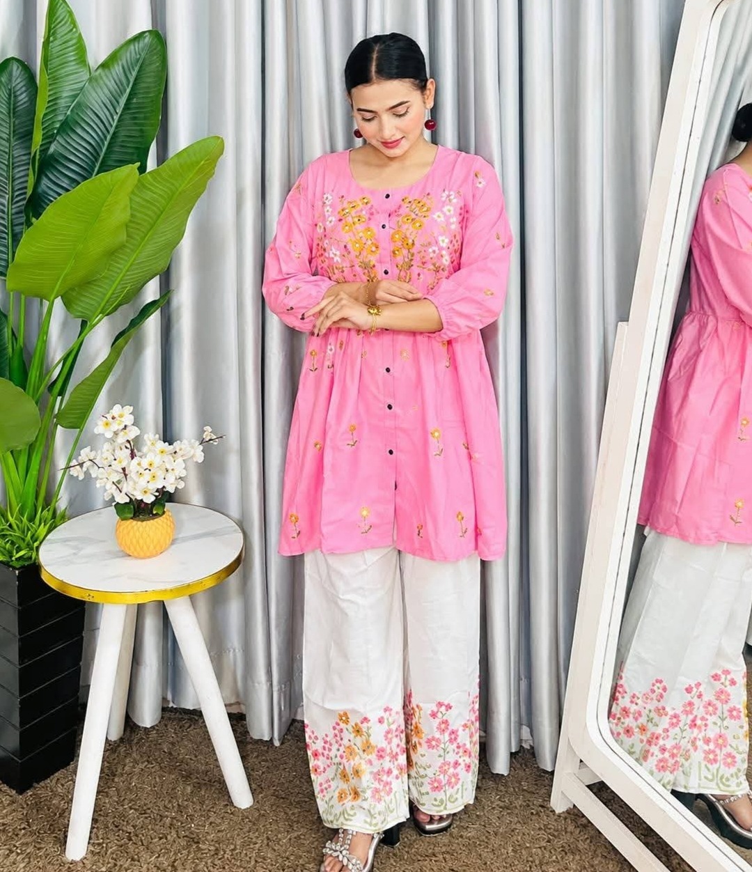 Arang Cotton Embroidered Two Piece | VELNOR Fashion