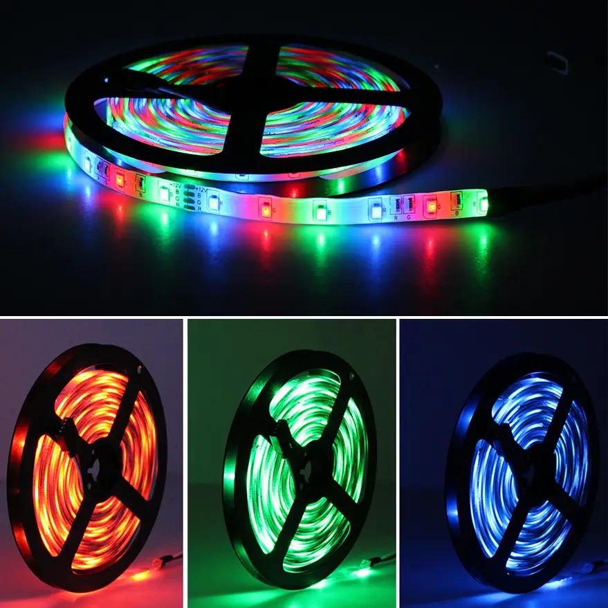 16 Feet RGB Remote Control LED Strip Light – Color Changing Flexible Strip with Flash, Strobe & Smooth Modes for TV Backlight, Gaming Setup & Room Decor_img_3
