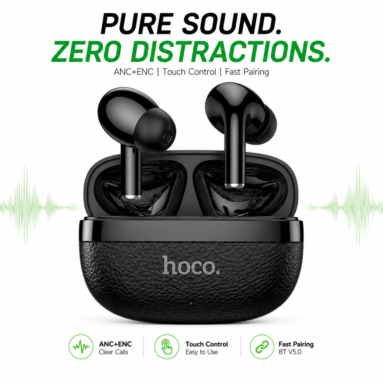 Hoco MMJ-24 Wireless Headset – Bluetooth 6.0 Hi-Fi Audio Neckband & Earphone with Touch Control, 10mm Driver & Long Battery Life_img_1