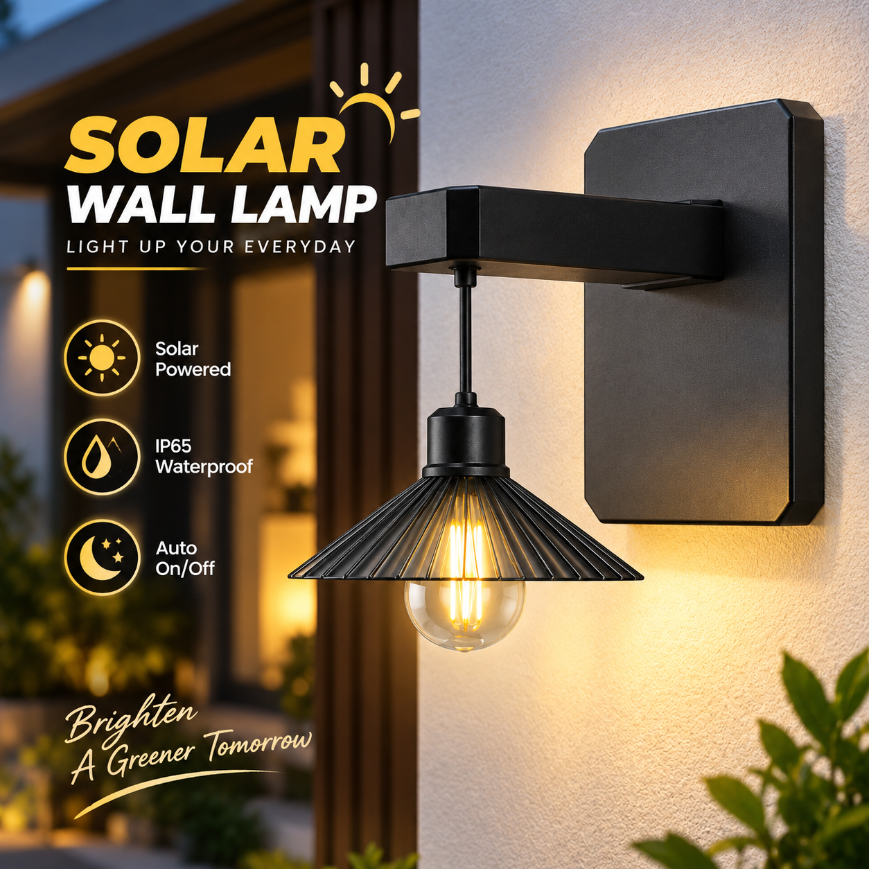 Outdoor Solar Wall Lamp Waterproof_img_1