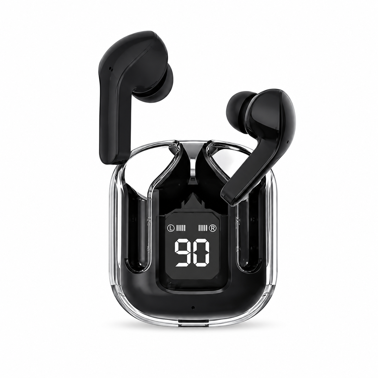 Ultrapods Pro Transparent True Wireless Earbuds – Bluetooth 5.3 TWS with Smart LED Display, ANC Noise Cancellation & IPX4 Waterproof_img_2