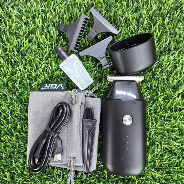 VGR V-932 Professional Cordless Mini Hair & Beard Trimmer for Men – 120 Min Runtime, 5W Silent Motor, Pocket-Sized & Washable Stainless Steel Blades_img_2