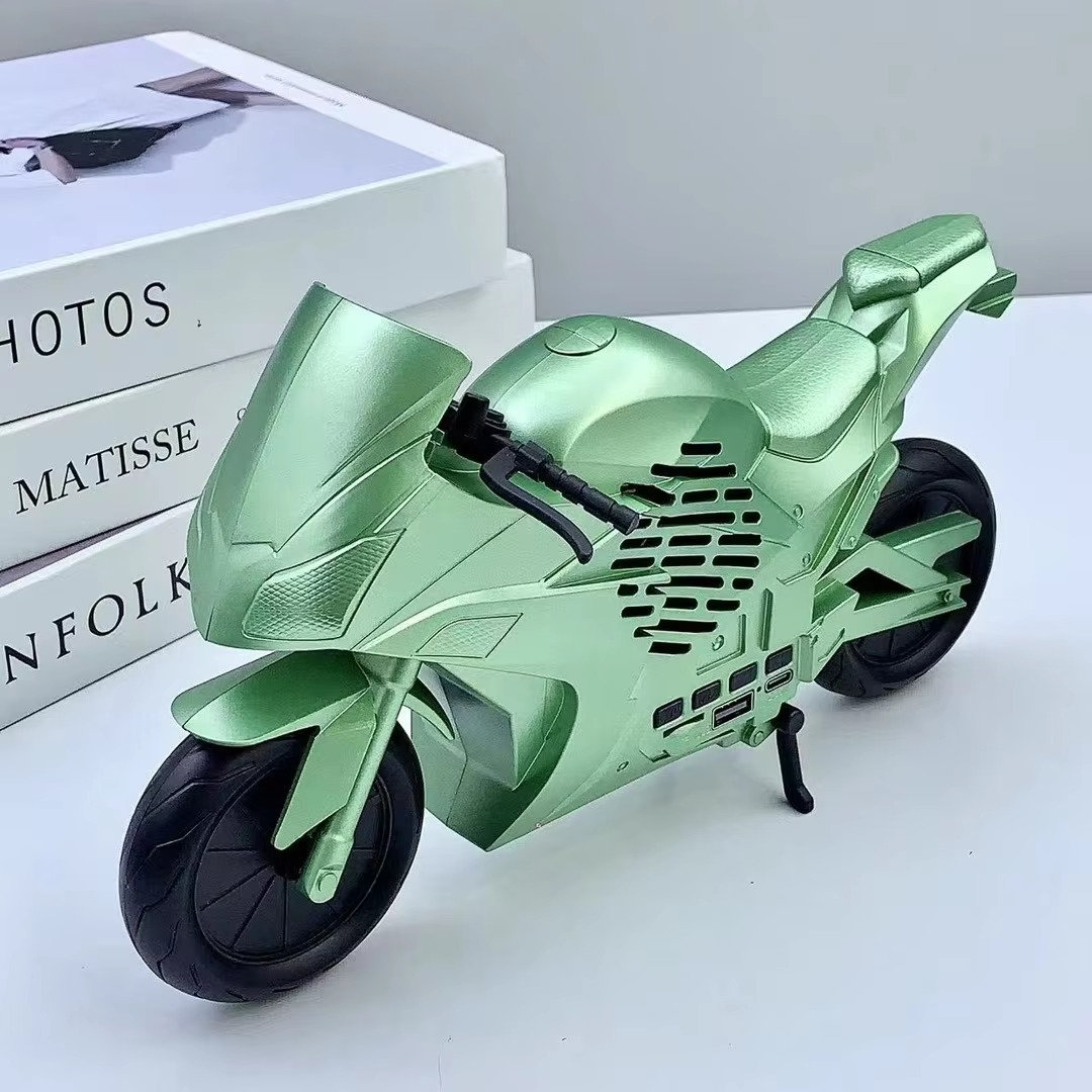 X-733 Motorcycle Shaped Portable Wireless Bluetooth Speaker – Unique Sports Bike Design, FM Radio, USB, TF Card & AUX Support_img_2