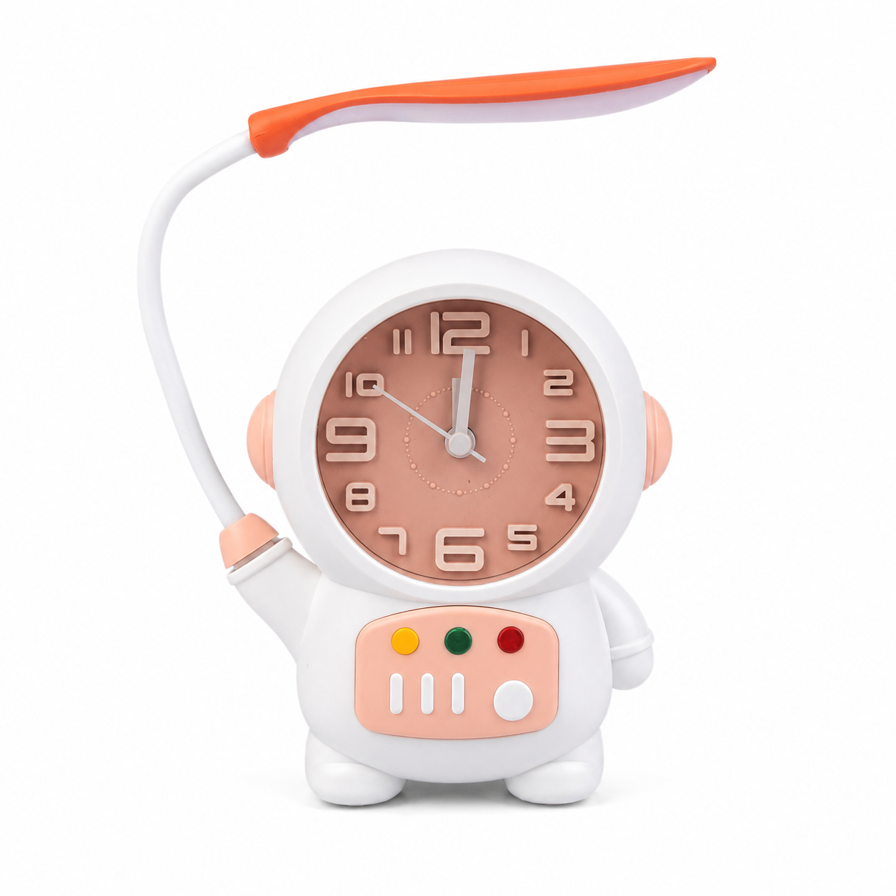 Astronaut Desk Lamp with Alarm Clock – 2-in-1 Rechargeable Kids Study Light and Night Light with Flexible Neck_img_4