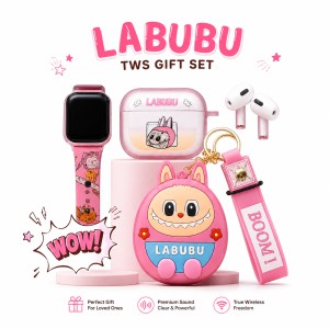 Pop Mart Labubu 2-in-1 Gadget Set – Cute Wireless TWS Earbuds & Smartwatch Strap Combo with Collectible Character Case_img_0