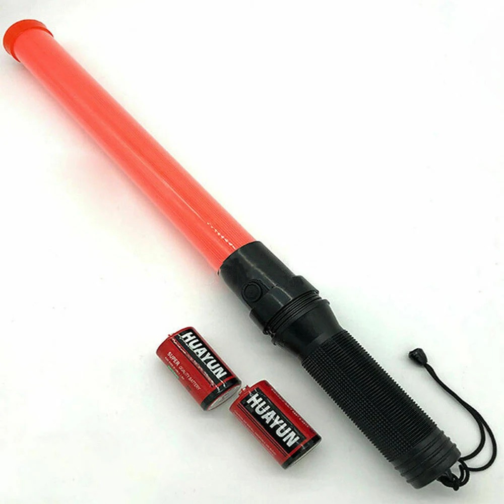 Rechargeable LED Traffic Baton Wand Signal Hand Indicator Light Stick_img_3