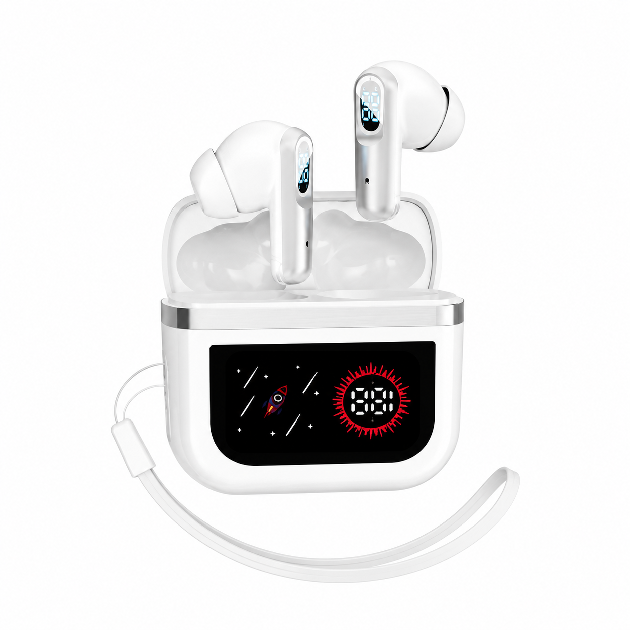 J61 True Wireless Earbuds – Low Latency Gaming TWS with Digital LED Battery Display, Smart Touch Control, Binaural HD Calling & Lanyard Case_img_3