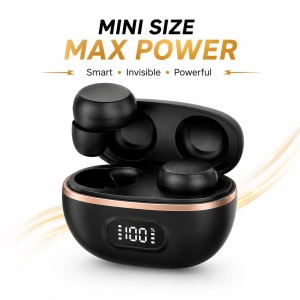 HnB Y17 Mini True Wireless Earbuds – Ultra-Compact In-Ear TWS with Matte Black Finish, Digital LED Battery Display & 20H Playtime_img_0