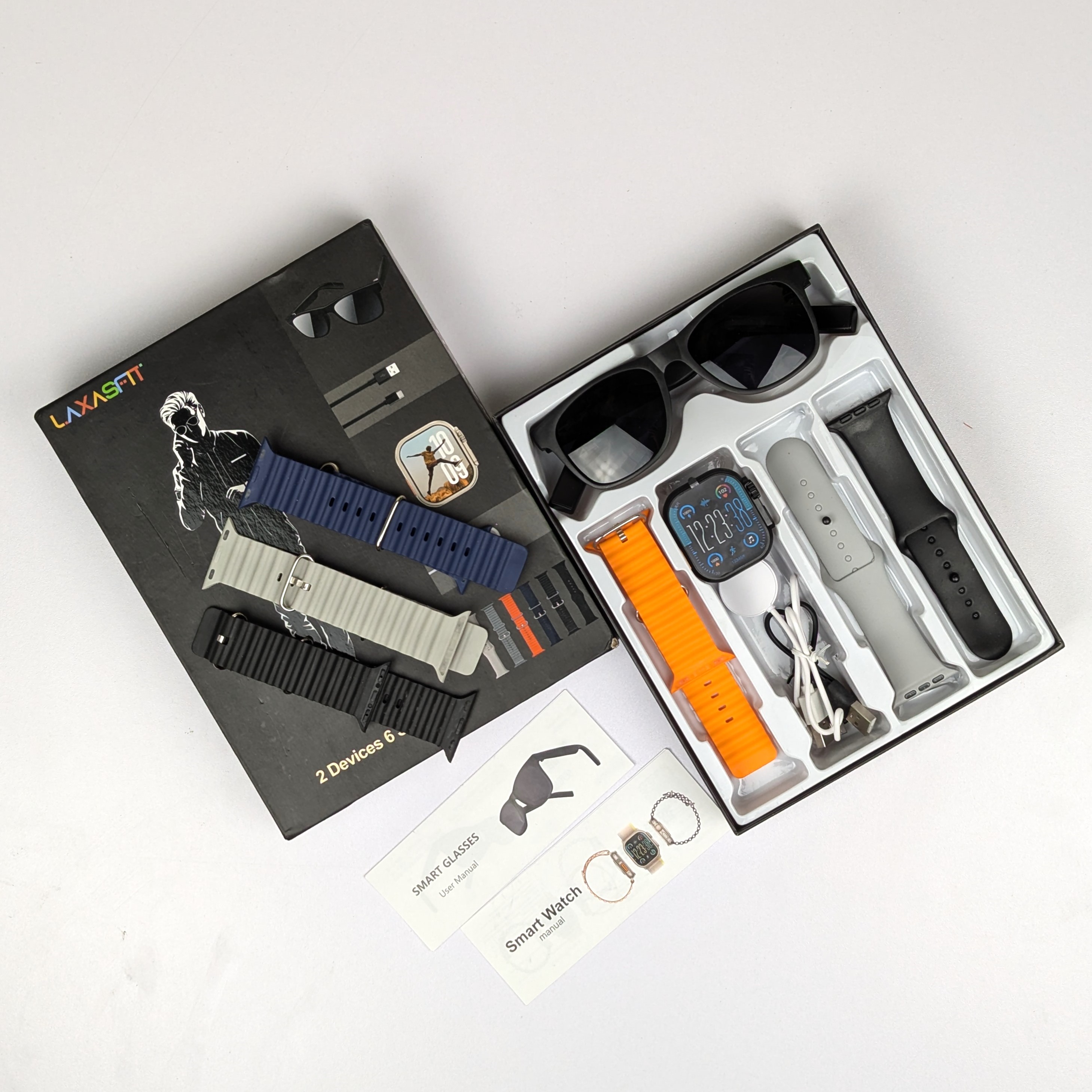 LAXASFIT Smartwatch Set – 2 Devices with 6 Straps_img_2