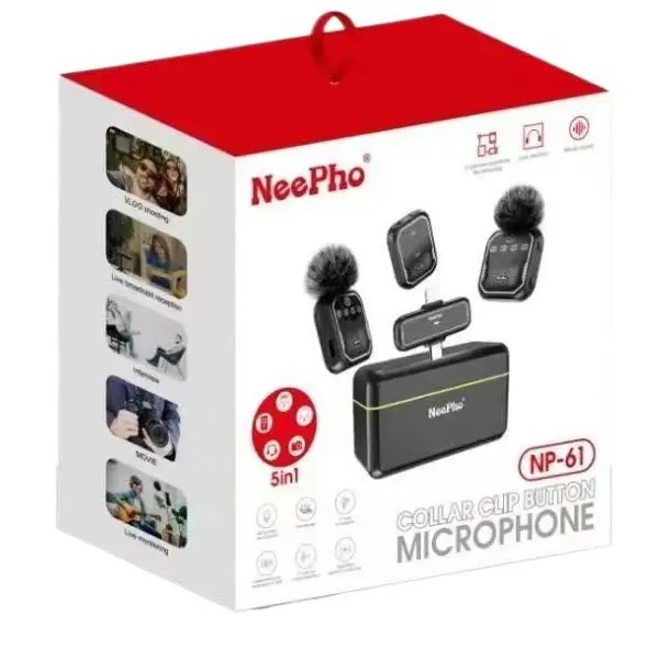 Neepho NP-61 Wireless Microphone For Type-C, iPhone & Camera_img_4