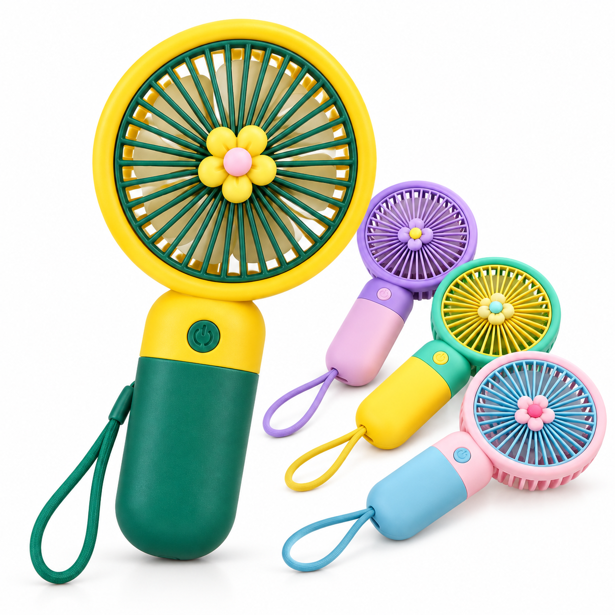 Handheld Portable Desktop Mini Fan – USB Rechargeable Pocket Sports Fan with 3 Speed Levels, Ultra-Quiet Motor, Lanyard & Versatile Indoor-Outdoor Use_img_3