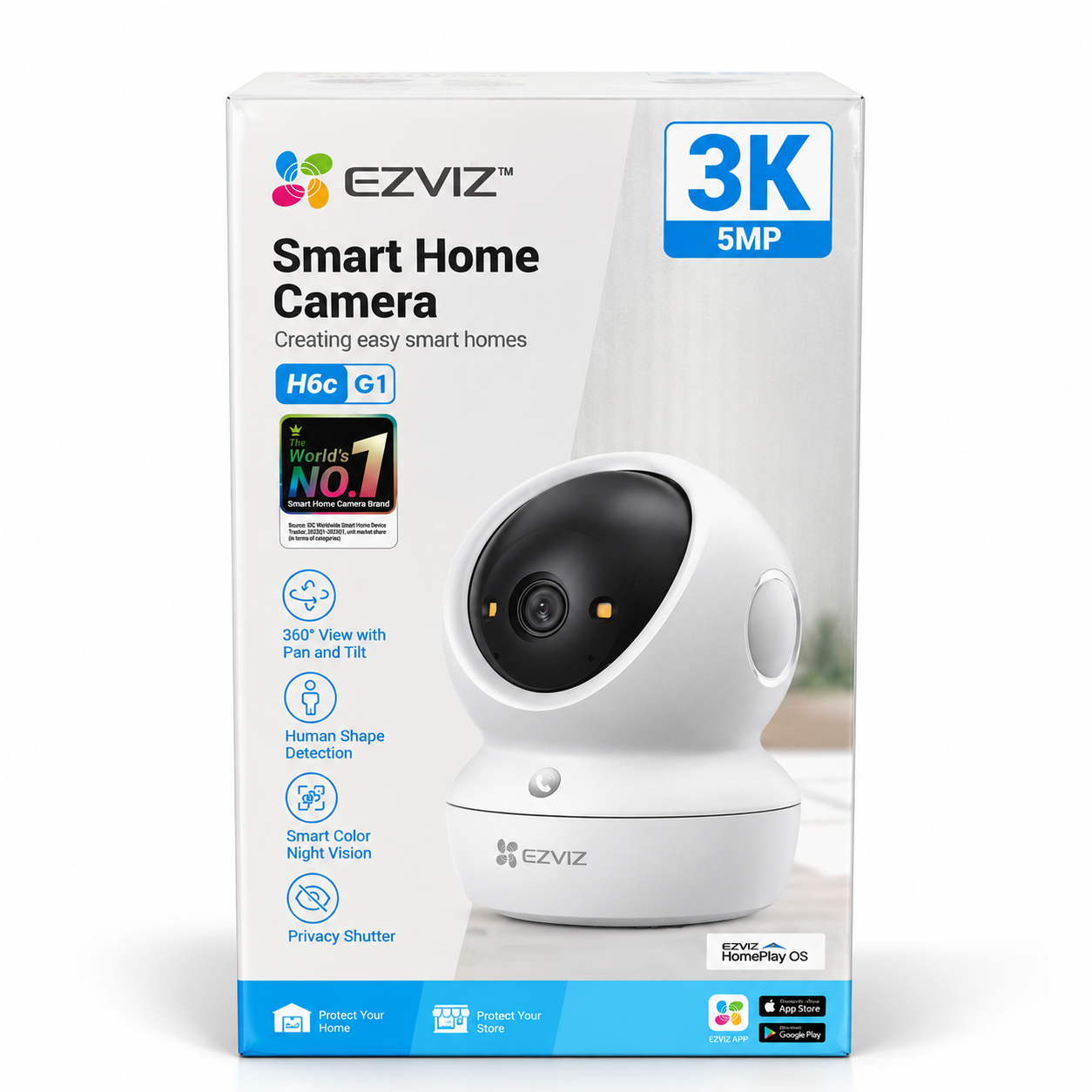 EZVIZ H6c G1 – 3K 5MP 360° Smart Home WiFi Camera_img_3