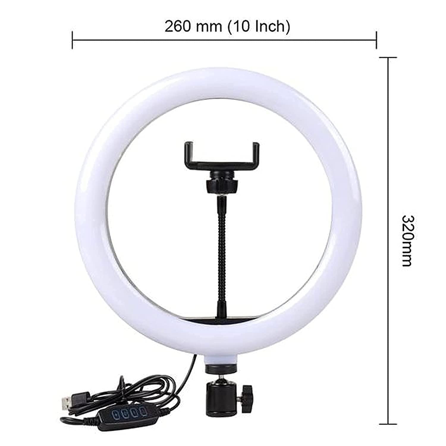 6 Ft Tripod Stand, 10" LED Ring Light & K9 Wireless Microphone Combo – Professional Content Creation Kit with Ultra-Low Latency, 20m Range & Adjustable Light Stand_img_2