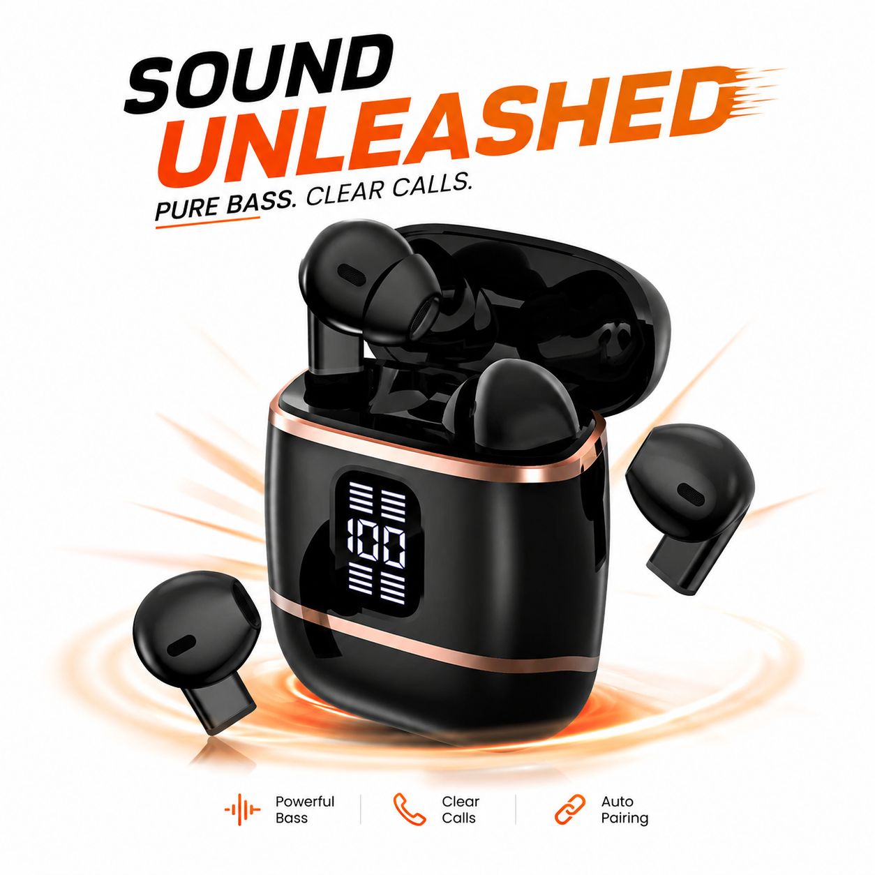 J40 4-in-1 True Wireless Earbuds – Bluetooth 5.4 TWS with Dual-Side Charging Case, Smart LED Display, Active Noise Cancellation & IPX5 Waterproof_img_6