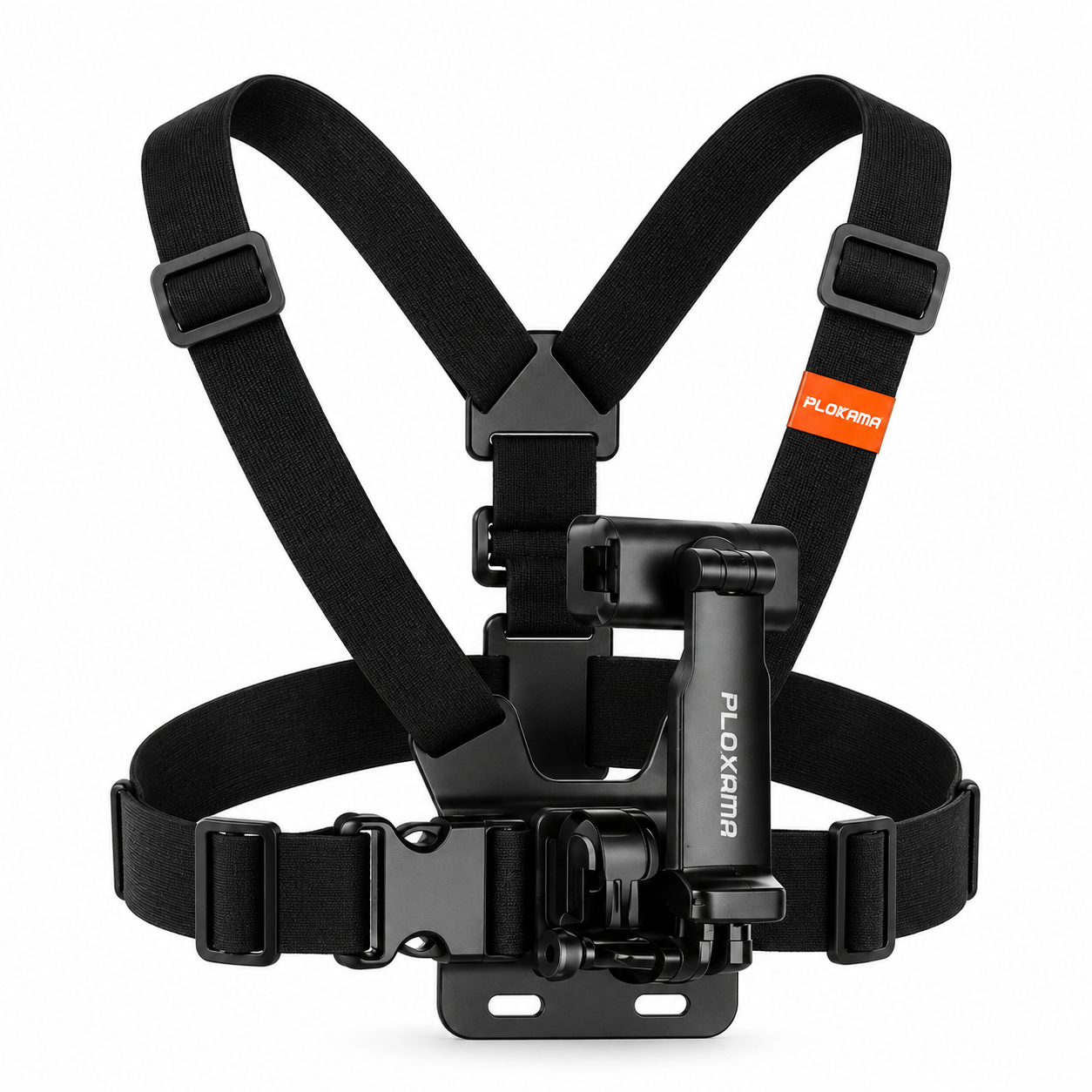 PLOKAMA CX-10 Chest Mount Camera Holder – Adjustable POV Body Harness Strap with 360° Rotating Clip for Smartphones & Action Cameras for Biking, Vlogging & Hiking_img_3