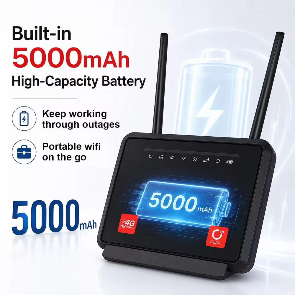 OLAX MC60 300Mbps Wi-Fi LTE Turbo Router 5000mah Battery_img_5