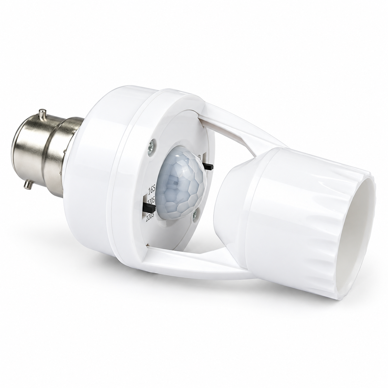 Intelligent Motion Sensor Lamp Holder – E27 Radar & Infrared Automatic Light Socket with 360° Detection, Adjustable Time-Delay & 200W Load Capacity_img_3