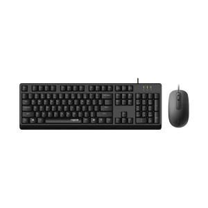 Rapoo X130 Pro Wired Keyboard and Mouse Combo (Black) – Full-Size Layout, High-Precision Optical Mouse, Plug-and-Play USB Connection & 2-Year Warranty_img_0