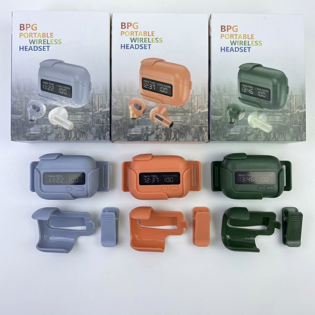 Multifunction TWS Wireless Earphones with Digital LED Clock Display – Portable Belt Clip Design, In-Ear Ergonomic Fit, Powerful Bass & Clear Voice Calling Stereo Earbuds_img_4