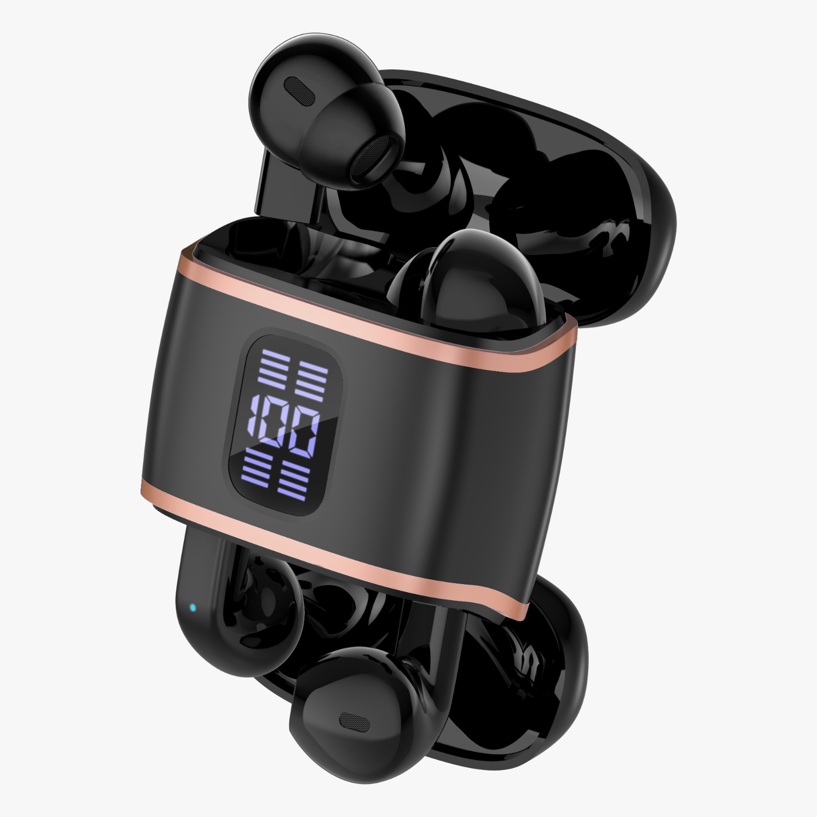 J40 4-in-1 True Wireless Earbuds – Bluetooth 5.4 TWS with Dual-Side Charging Case, Smart LED Display, Active Noise Cancellation & IPX5 Waterproof_img_2