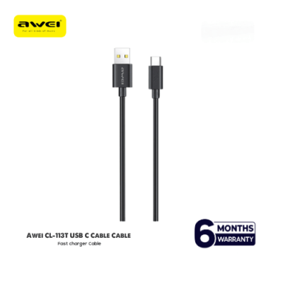 Awei CL-113T USB-A to Type-C 5A Fast Charging Cable – 30CM Short Portable Data & Power Cable with Huawei SuperCharge Support for Android Devices_img_2