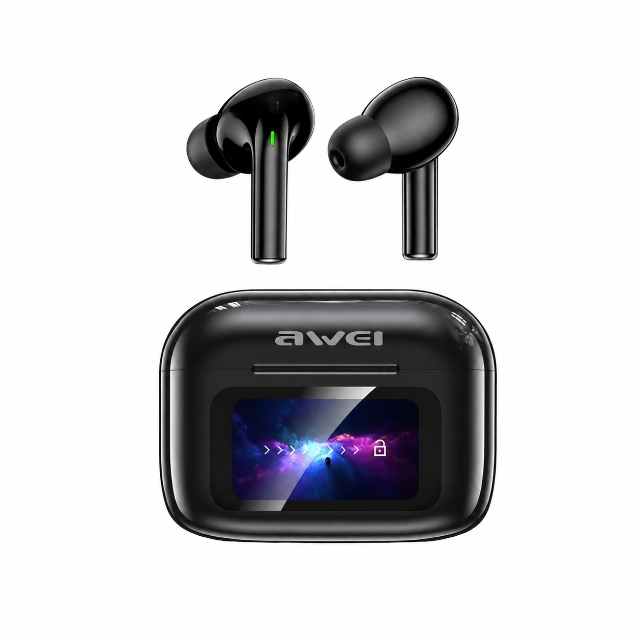 Awei TP29ANC AI Translation & ANC Wireless Earbuds – Bluetooth 6.0 Real-Time Translator Earphones with 147 Languages, 10mm Driver & LCD Touch Screen_img_2