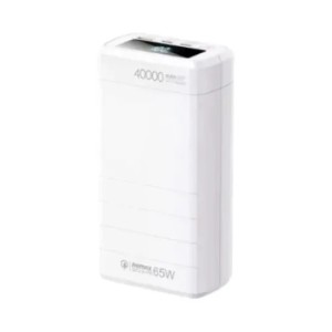 Remax RPP-310 Dinba Series 40000mAh 65W Fast Charging Power Bank (White) – PD & QC Support, Li-Polymer Battery, Type-C Two-Way Fast Charge & Digital Display_img_0