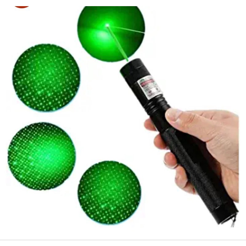 Rechargeable High-Power Green Laser Pointer Light – Long Range Beam with Multi-Pattern Star Cap, Durable Metal Body for Stargazing, Camping & Signaling_img_5