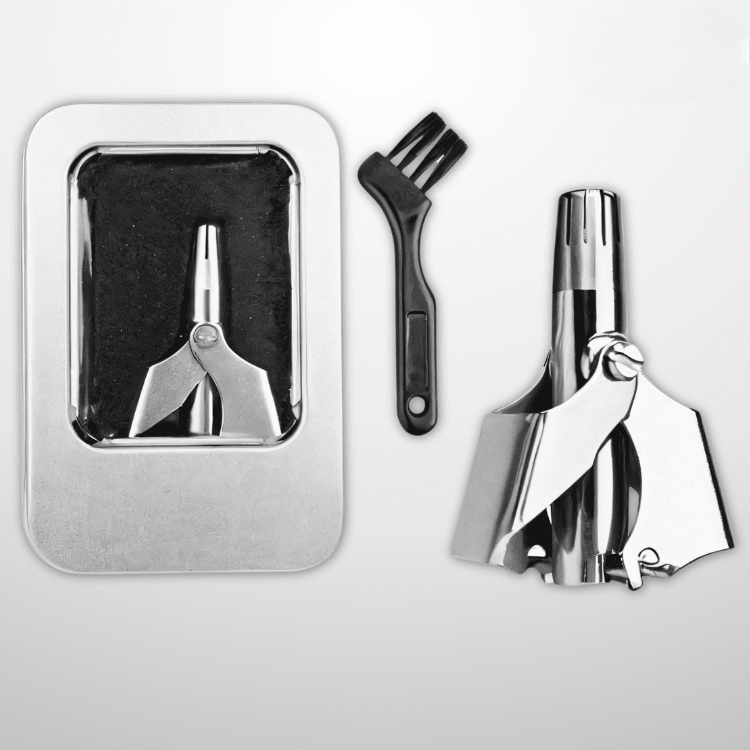 Premium Stainless Steel Manual Nose Hair Trimmer – Painless, Battery-Free, Washable & Portable Ear & Nose Grooming Clipper Tool for Men & Women_img_5
