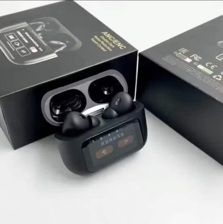 A9 Pro ANC True Wireless Earbuds – Smart Touch Screen Charging Case, Active Noise Cancellation, 13mm Drivers, GPS Location & 35H Battery_img_3