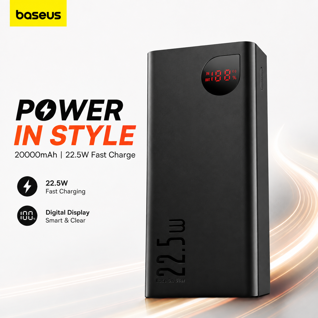Baseus Adaman 20000mAh 22.5W Metal Power Bank – Fast Charging Portable Charger with Digital LED Display, Triple Ports & Aluminum Alloy Body (Black)_img_1