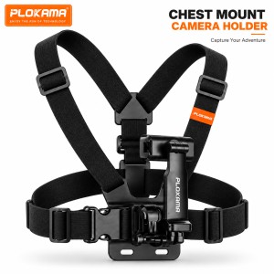 PLOKAMA CX-10 Chest Mount Camera Holder – Adjustable POV Body Harness Strap with 360° Rotating Clip for Smartphones & Action Cameras for Biking, Vlogging & Hiking_img_0