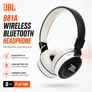 JBL 881A Wireless Bluetooth Headphone – Over-Ear Stereo Headset with Deep Bass, TF Card, FM Radio, AUX, Built-in Mic & Comfortable Cushion Design_img_0