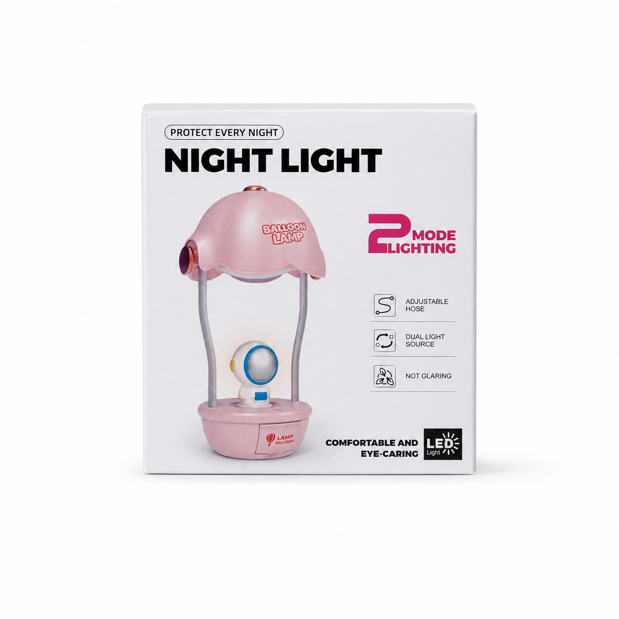 3 in 1 Mini Hot Air Balloon Night Light Desk Lamp with Pencil Sharpener – Cute Kids Study Table Decor & Showpiece_img_4