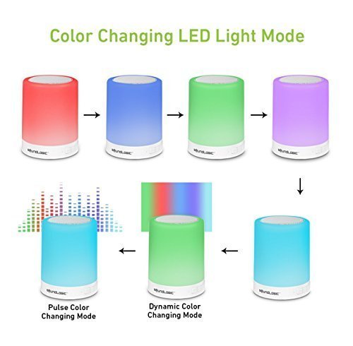 Touch Lamp Portable Bluetooth Speaker – Smart Touch Color-Changing Night Light, 3 Brightness Levels, 3W Speaker, TF Card & AUX Support with 800mAh Battery_img_7
