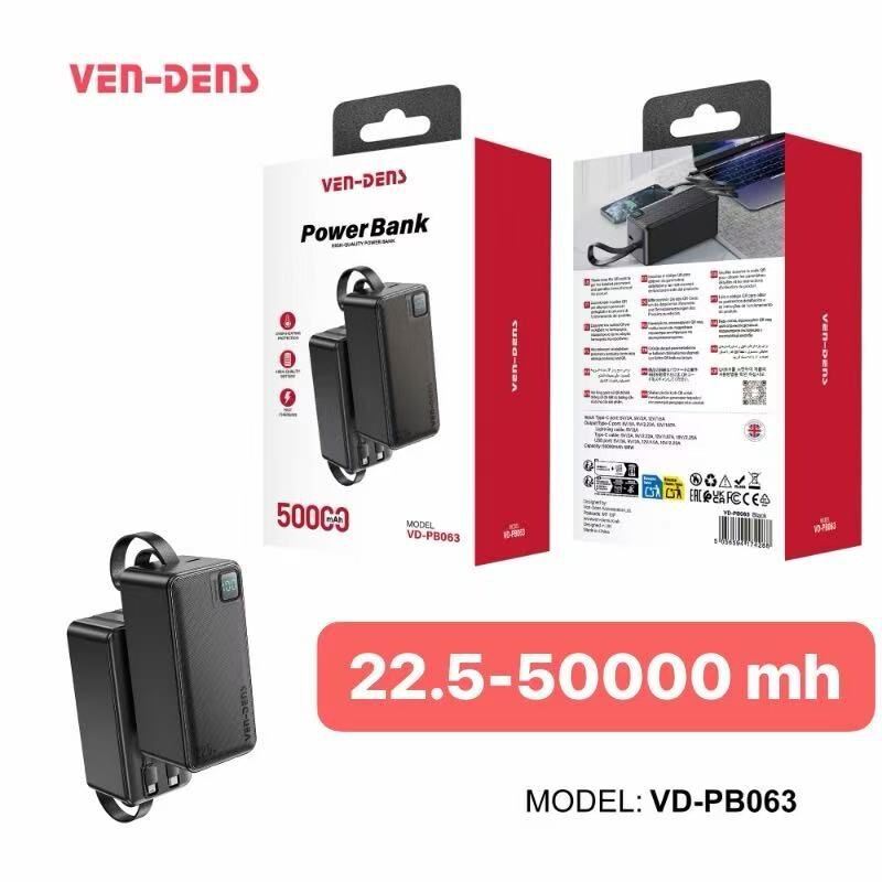 VEN-DENS 50000mAh Fast Charging Power Bank VD-PB063_img_1