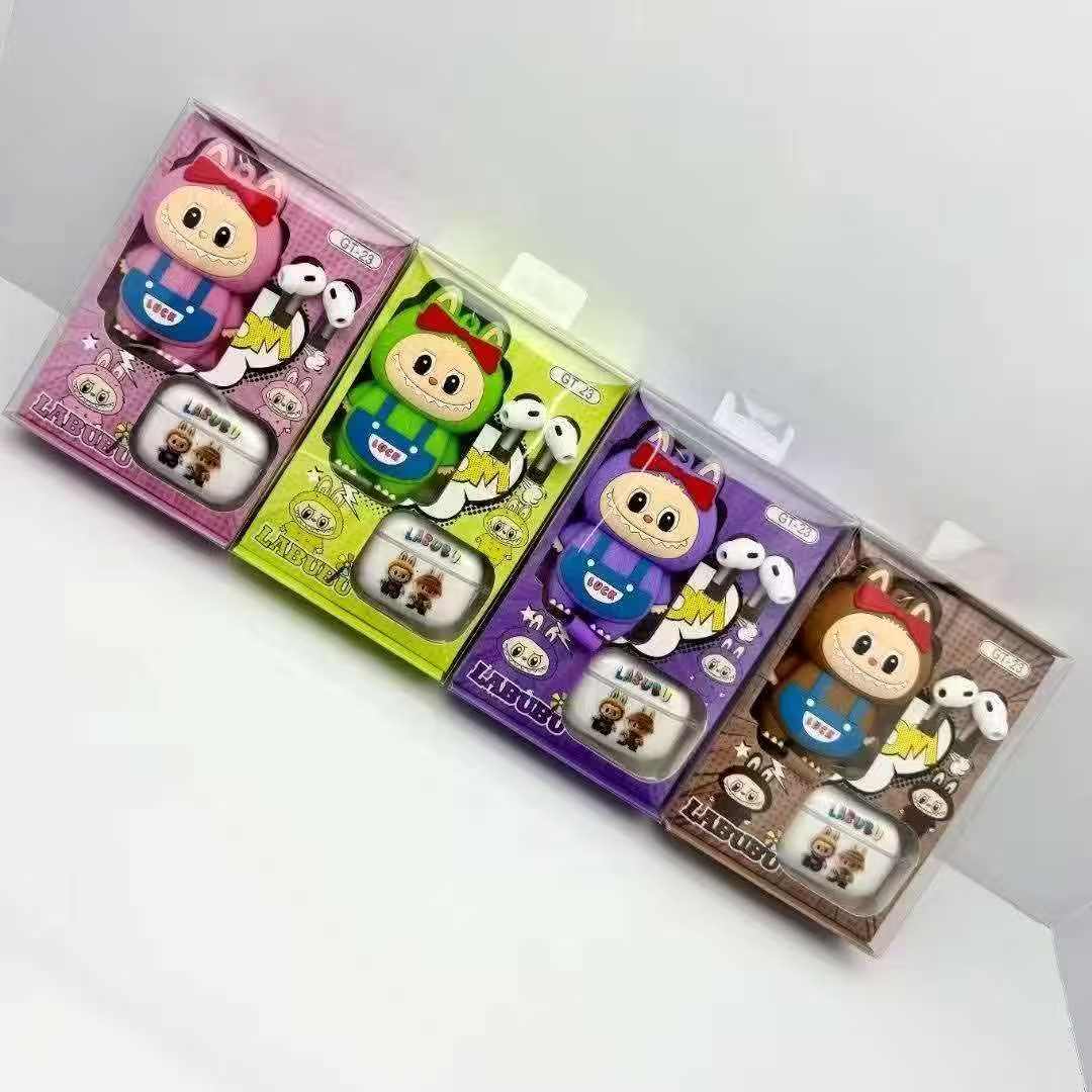 Labubu Doll Wireless Earbuds Set – Cute Pop Mart The Monsters Character Case with Crystal Clear Sound, Deep Bass & Bluetooth TWS Earphones_img_1