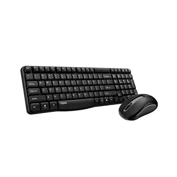 Rapoo X1800S Wireless Keyboard and Mouse Combo (Black) – 2.4GHz Reliable Wireless, Spill-Resistant Design, 1000 DPI Optical Mouse, Long Battery Life & 2-Year Warranty_img_2