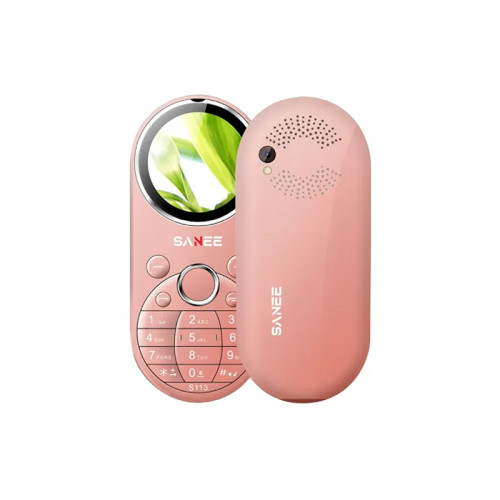 Sanee S113 Dual Sim Stylish Button Phone (pink)_img_1