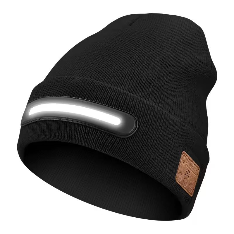 M1-BTD3 Rechargeable LED Light Beanie Hat – 1200lm Super Bright Headlamp Cap with Bluetooth 5.4 Wireless Music Headset & 3 Lighting Modes_img_2