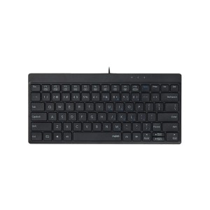 Rapoo NK8000 USB Wired Compact Keyboard (Black) – Space-Saving 80-Key Layout, Durable Laser-Carved Keycaps, FN Multimedia Hotkeys & 2-Year Warranty_img_0