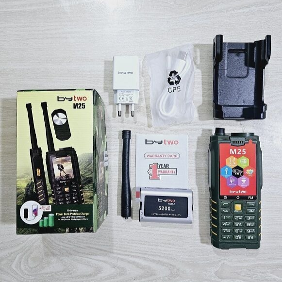 Bytwo M25 Power Bank Feature Phone – 4-SIM Slot, 5200mAh Battery with Power Bank Function, External Antenna, Magic Voice & 2.8" QVGA Display_img_7