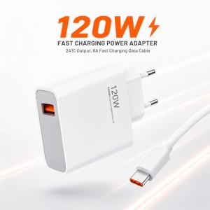 Xiaomi 120W Power Adapter Suit – Fast Wall Charger with 6A Fast Charging Data Cable & 2A1C Output Support_img_0