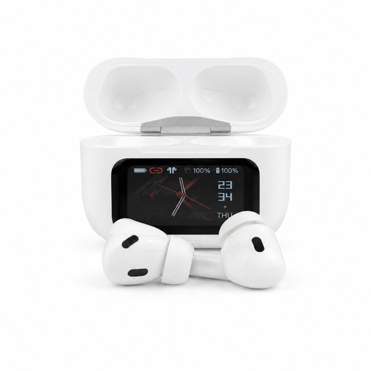 A9 Pro True Wireless Earbuds – Smart Touch Screen Display, ANC & ENC Noise Cancellation, Dedicated App Support & TWS Bluetooth Earphones_img_2