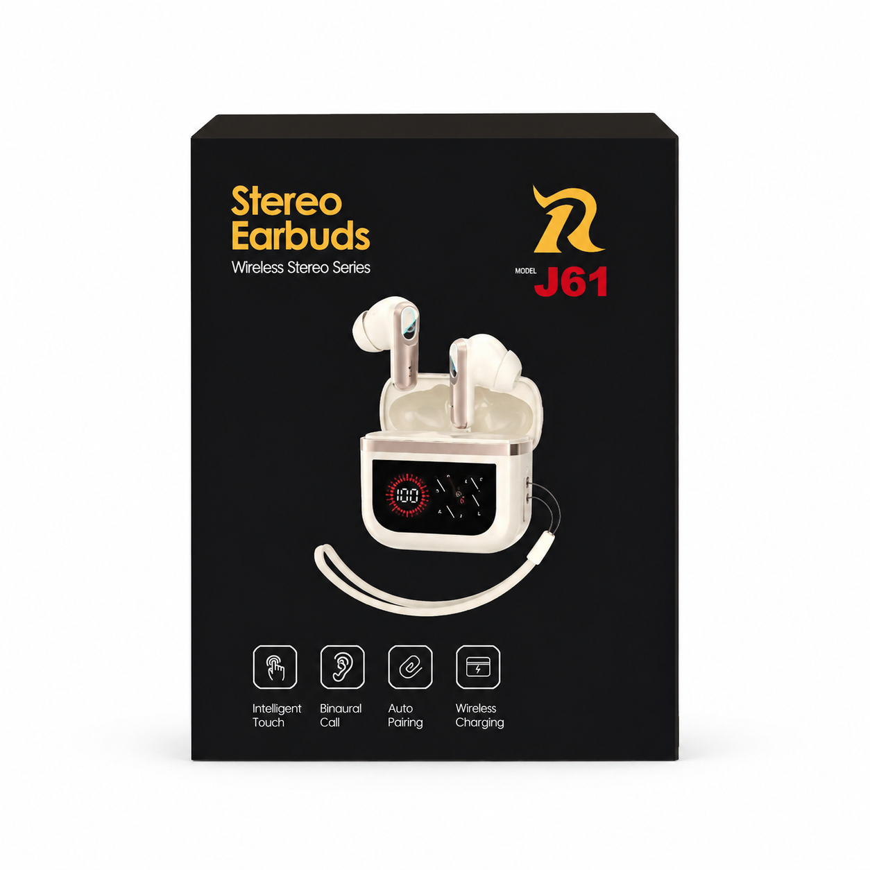 J61 True Wireless Earbuds – Low Latency Gaming TWS with Digital LED Battery Display, Smart Touch Control, Binaural HD Calling & Lanyard Case_img_5