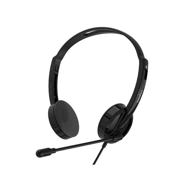 Rapoo H101 Wired Stereo Headphone (Black) – Lightweight On-Ear Headset with High-Quality Stereo Sound, Flexible Rotary Microphone, 3.5mm Jack & 1-Year Warranty_img_2
