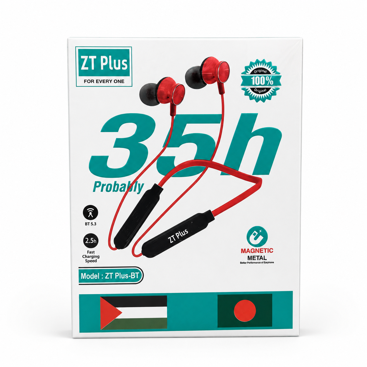 ZT Plus BT Wireless Neckband Earphone – Bluetooth 5.3 Headset with 35H Battery Life, Fast Charging, Deep Bass & Magnetic Metal Earbuds_img_4