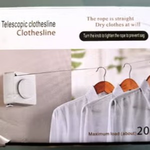 Wall Mounted Stainless Steel Cloth Hanger || Telescopic Clothesline_img_0