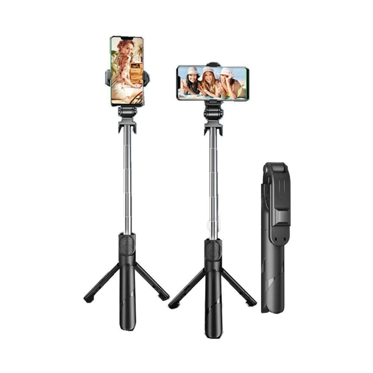 Q07 Foldable Mini Tripod & Bluetooth Selfie Stick – Extendable Portable Stand with LED Light & Wireless Remote Shutter for All Smartphones_img_2